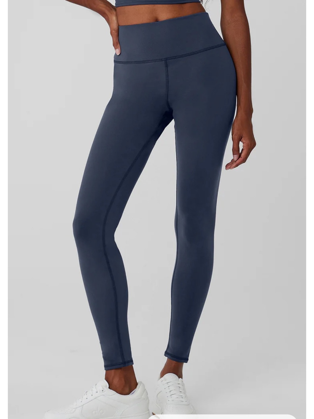 Alo Airbrush Winter Warm High Waist Nocturne Legging Navy Size XS